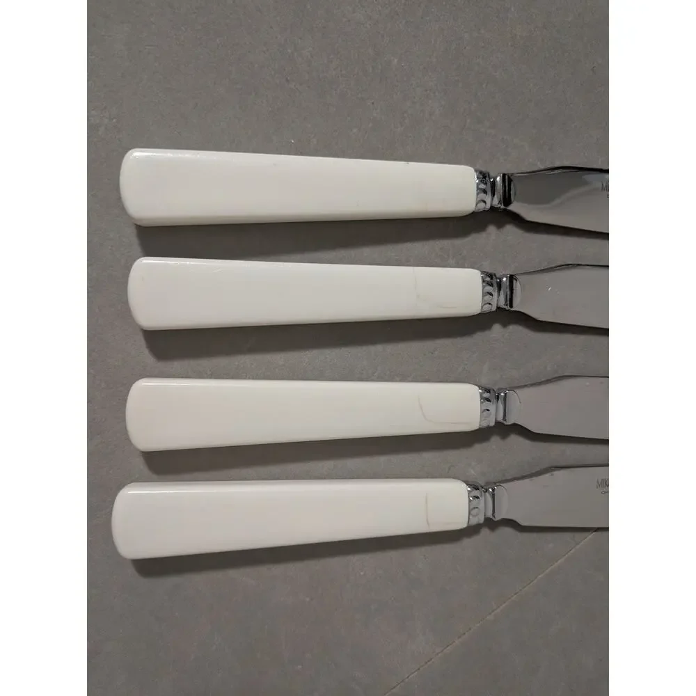 Vintage Mikasa Fruit Harvest Flatware Dinner Knives Set of 4 Stainless Steel